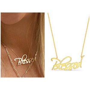 18k Gold Plated Blessed Necklace